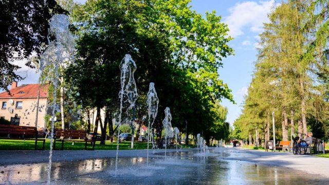 Olesno - promenada Olesno - promenada