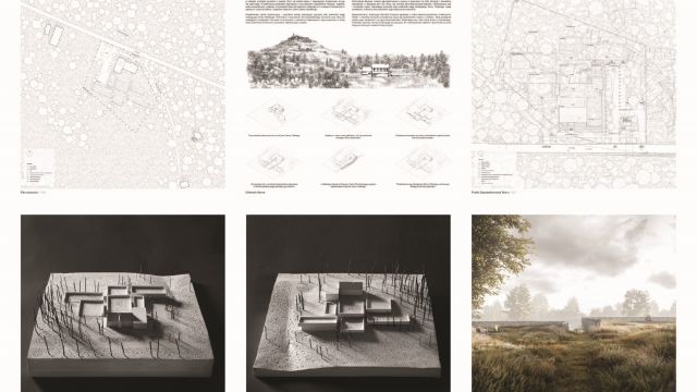 I nagroda - plansza autorów Wyniki konkursu architektonicznego