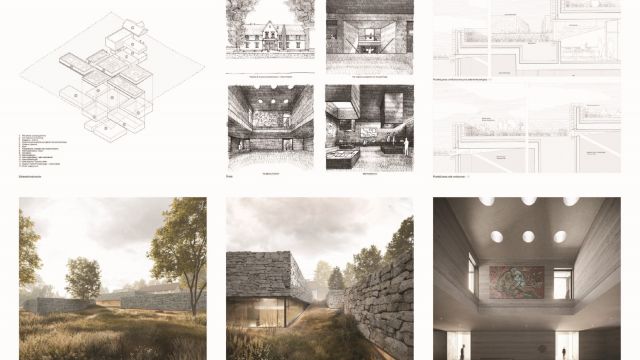 I nagroda - plansza autorów Wyniki konkursu architektonicznego