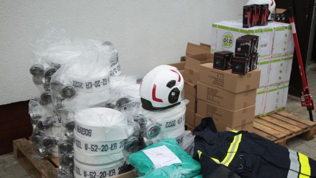 Sprzęt da strażaków na Ukrainie