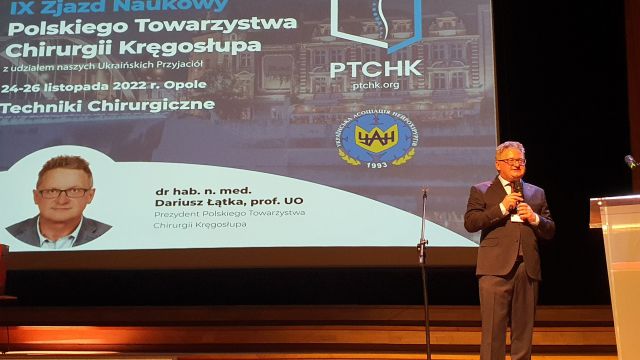 Otwarcie IX Zjazdu Naukowego Polskiego Towarzystwa Chirurgii Kręgosłupa