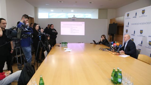 Konferencja prasowa marszałka