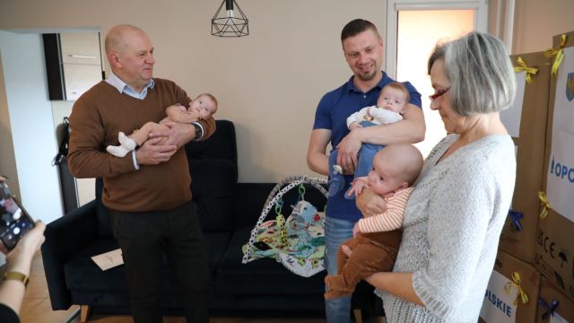 Marszałek u trojaczków