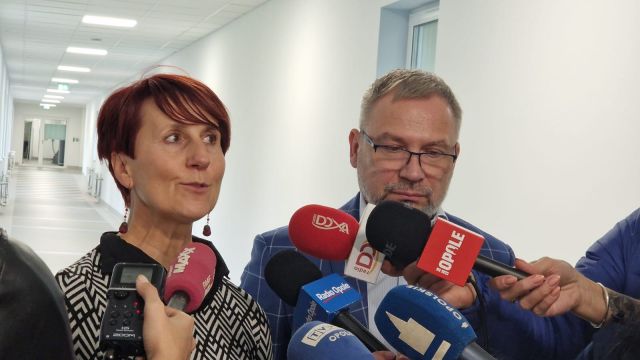 Konferencja prasowa w szpitalu