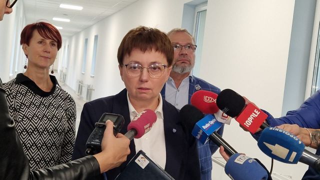 Konferencja prasowa w szpitalu