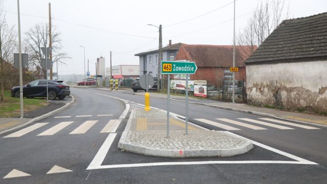 Nowe rondo w Kadłubie Turawskim