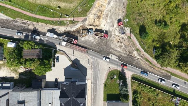 Budowa ronda w Strzelcach Opolskich